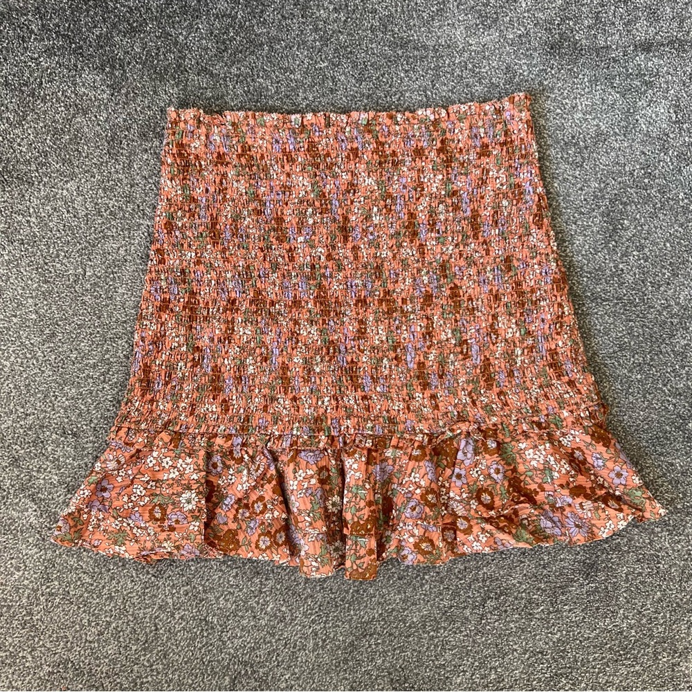 Veronica Beard Melodie Miniskirt in Coral Floral - Picture 7 of 13